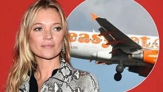 Kate Moss is escorted off a plane by police and Twitter reacts with SHOCK that she flies EasyJet!