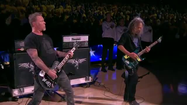 NBA: Metallica Performs National Anthem Before Finals Game 5