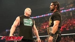 Brock Lesnar is revealed as Seth Rollins' next challenger: WWE Raw, June 15, 2015