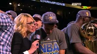 NBA: Riley Curry Celebrates Win with Father Stephen Curry