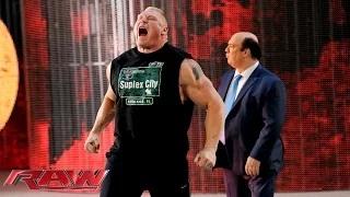Brock Lesnar is ready to take Seth Rollins' WWE World Heavyweight Championship: WWE Raw, July 6, 2015