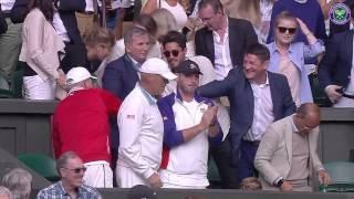 Novak Djokovic celebrates ruthless win