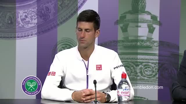 Novak Djokovic Final Press Conference - Wimbledon 2015
