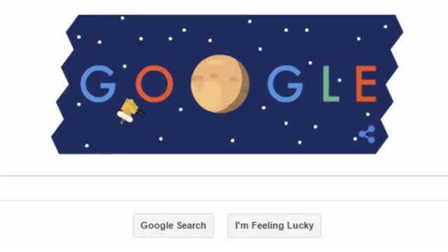 New Horizons Pluto Flyby Google Doodle