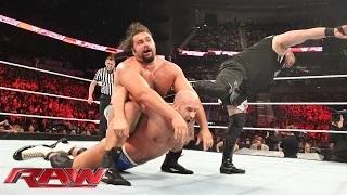 Cesaro vs. Kevin Owens vs. Rusev - Winner Faces John Cena for the U.S. Championship: WWE Raw, July 13, 2