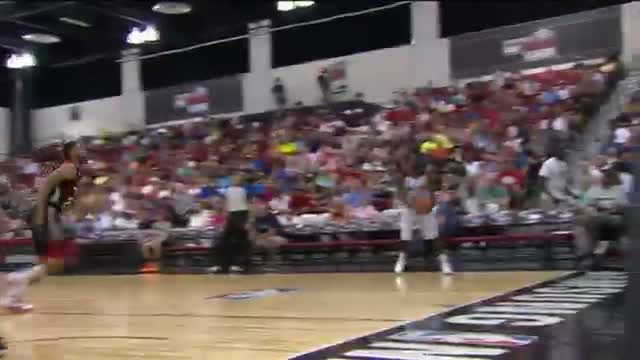 NBA: Brandon Davies Flies From the Three Point Line For the Putback Slam!