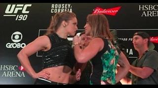UFC 190: Ronda Rousey vs Bethe Correia Media Day Faceoff