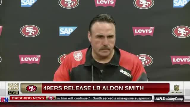 49ers coach Jim Tomsula on the release of Aldon Smith