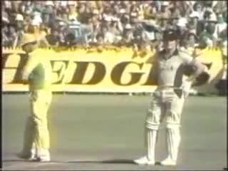 Underarm Incident Cricket - AUS vs NZ - Greg & Trevor Chappell