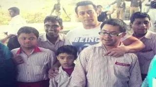 Salman Khan Plays With Specially-Abled Kids | Prem Ratan Dhan Payo Sets