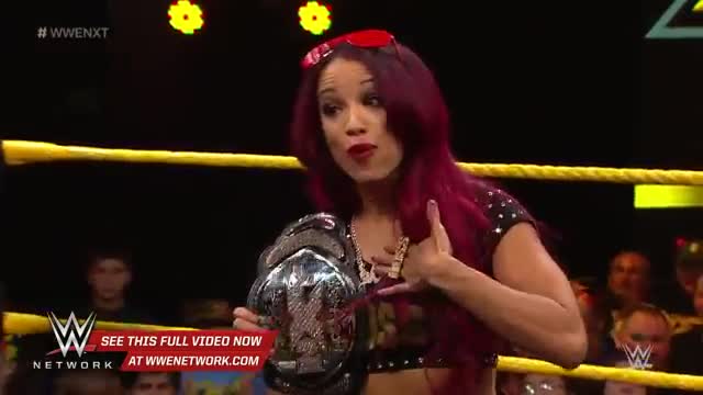 Sasha Banks & Bayley sign the contract for their NXT Womenâ€™s Title Match: WWE NXT, Aug. 19, 2015