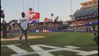 T-Pain Sings National Anthem At LA Dodgers Game