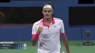 Roger Federer vs Stanislas Wawrinka Highlights US Open 2015