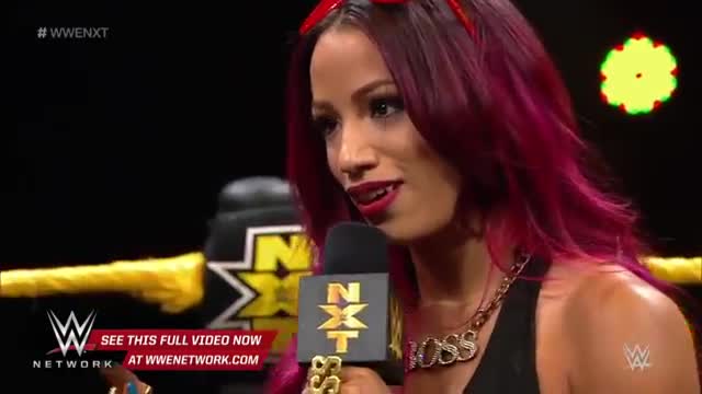 Sasha Banks confronts NXT Women's Champion Bayley: WWE NXT, September 16, 2015