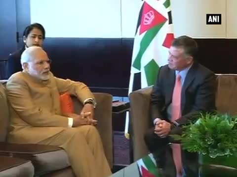 PM Modi meets King of Jordan Abdullah II bin Al-Hussein