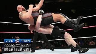 WWE Network: Brock Lesnar takes the giant to suplex city - Live from MSG: Lesnar vs. Big Show