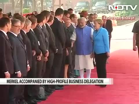 Business first as German Chancellor Angela Merkel meets PM Modi