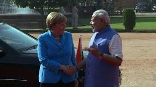 Angela Merkel visits India with trade topping the agenda