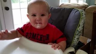 Baby's Epic Reaction after Tasting Sour Cream