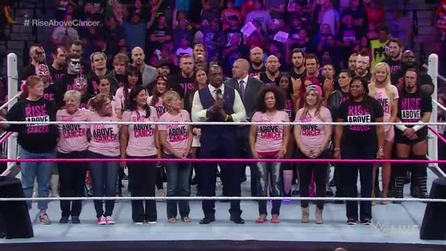 Titus O'Neil honors breast cancer survivors in San Diego: WWE Raw, October 26, 2015