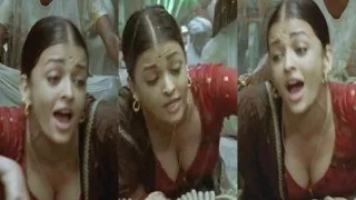 Aishwarya Rai Hot Cleavage In Bollywood Song!