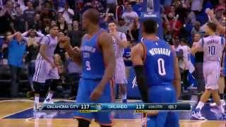 Westbrook and Oladipo Cause Insane Ending to Regulation in Orlando!