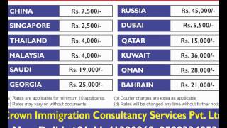 Crown Immigration: B2B Visa rates
