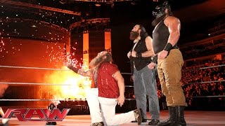 Bray Wyatt shows that the powers of The Undertaker and Kane now belong to him: WWE Raw, November 2, 2015