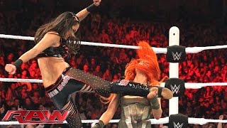 Becky Lynch vs. Sasha Banks vs. Brie Bella vs. Paige - Fatal 4-Way Match: WWE Raw, November 2, 2015