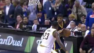 NBA: LeBron James Duels Paul George in Cleveland