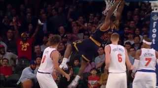 NBA: LeBron James Gets Up for the Backdoor Alley-Oop