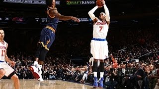 NBA: Carmelo Anthony Puts Up 22 in First Half vs. Cavaliers