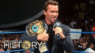 Schwarzenegger lays the SmackDown on Triple H: This Week in WWE History, Nov. 12, 2015