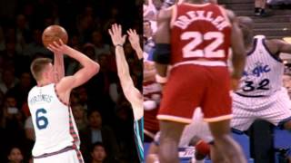 NBA: Kristaps Porzingis Dream Shake Compared to Hakeem Olajuwon's