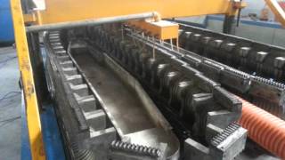 Pe Corrugated pipe making 120mm orange tuffline make