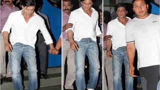 Shahrukh Khan Injured - Struggling To Walk!