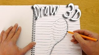 How to Draw in 3D - Optical Illusion
