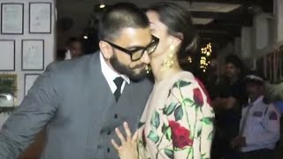 Deepika Padukone Kissing Ranveer Singh At Tamasha Success Party