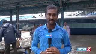 Flood in railway tracks at Chennai