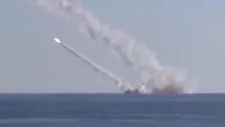 FIRST VIDEO: Russian submarine targets ISIS in Syria from Mediterranean