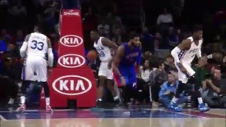 NBA: Andre Drummond Soars Over Sixers for the Put-Back Jam
