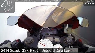 Suzuki GSX - R750 Onboard - L-H Shootout Lap