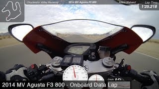 MV Agusta F3 800 Onboard - L-H Shootout Lap