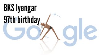 New Google Doodle Marks Indian Yoga Guru B.K.S. Iyengar's 97th Birthday