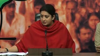 Congress is trying to deflect from issues implicating Gandhi family: Smriti Irani