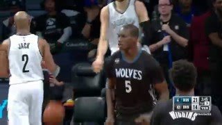 NBA: Gorgui Dieng goes for 20 points against Brooklyn!