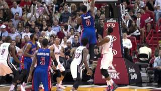 NBA: Andre Drummond Rises Up and Throws It Down