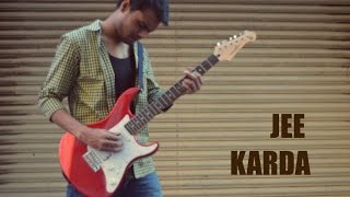 Jee Karda Guitar Cover | Badlapur | Subodh Thakar | Electric Guitar | Android Drums App