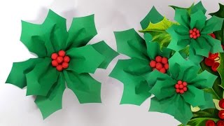 Large Christmas Decoration: How To Make A Big Hollyberry