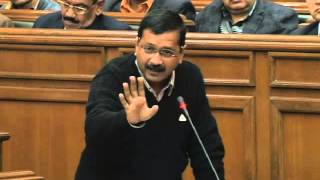 Delhi CM Arvind Kejriwal Addresses Delhi Assembly Session demanding PM modi's Resignation